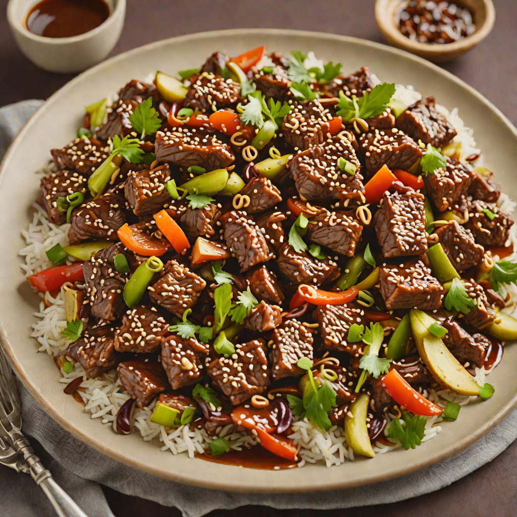 Stir-Fried Beef with Garlic and Aged Soy Glaze