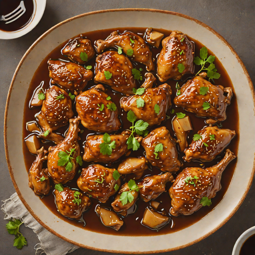 Slow-Simmered Chicken Adobo with Vinegar and Soy Reduction