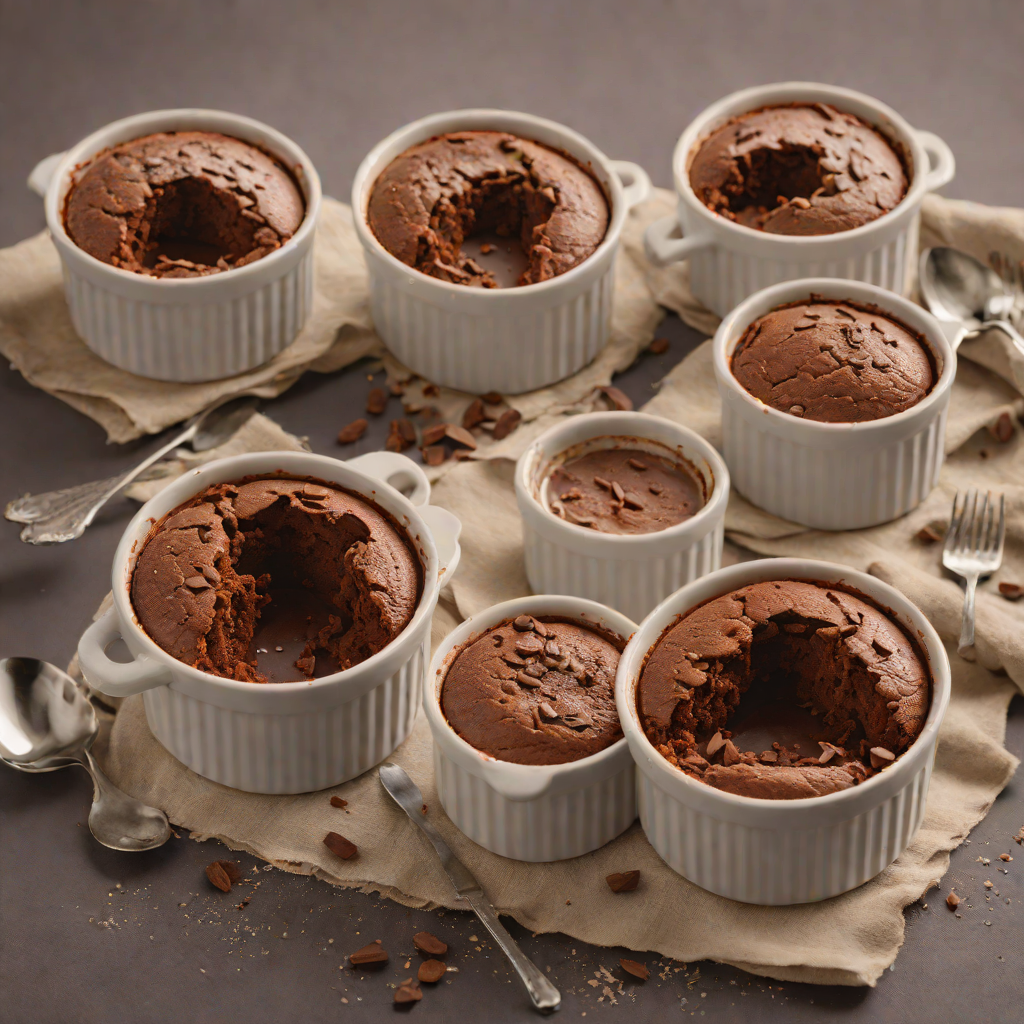 Speedy Chocolate Soufflé in Ramekins