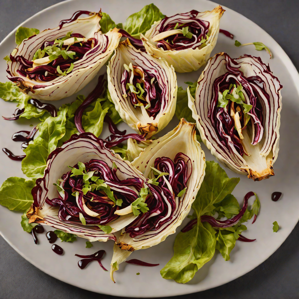 Seared Radicchio and Endive with Balsamic Reduction