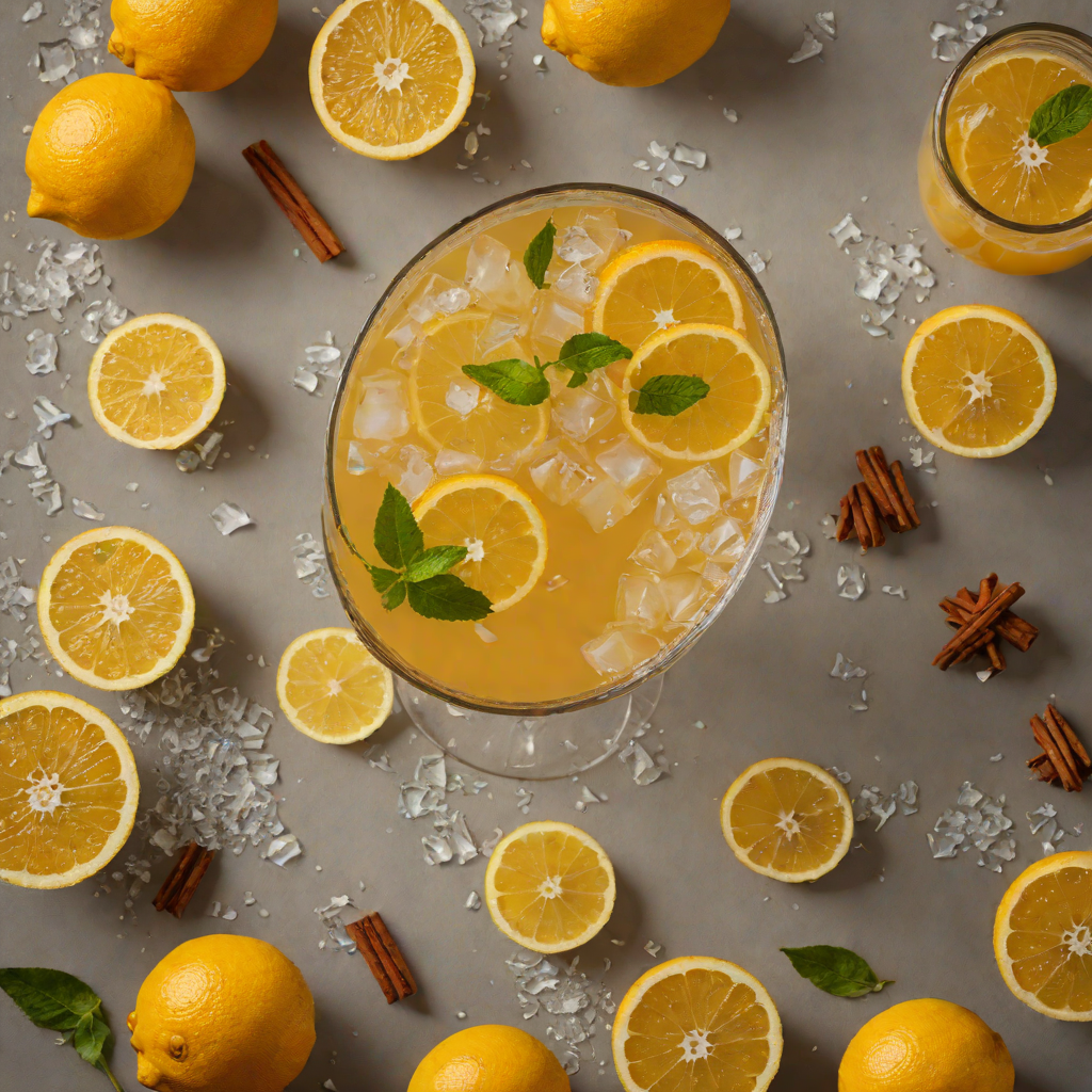 Citrus-Spiced Whiskey Sour with Honeyed Ginger