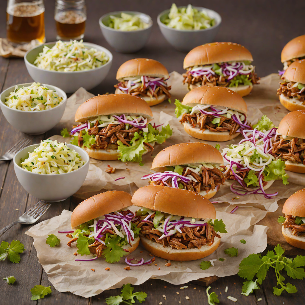 Memphis-Style Pulled Pork Sandwiches with Tangy Coleslaw