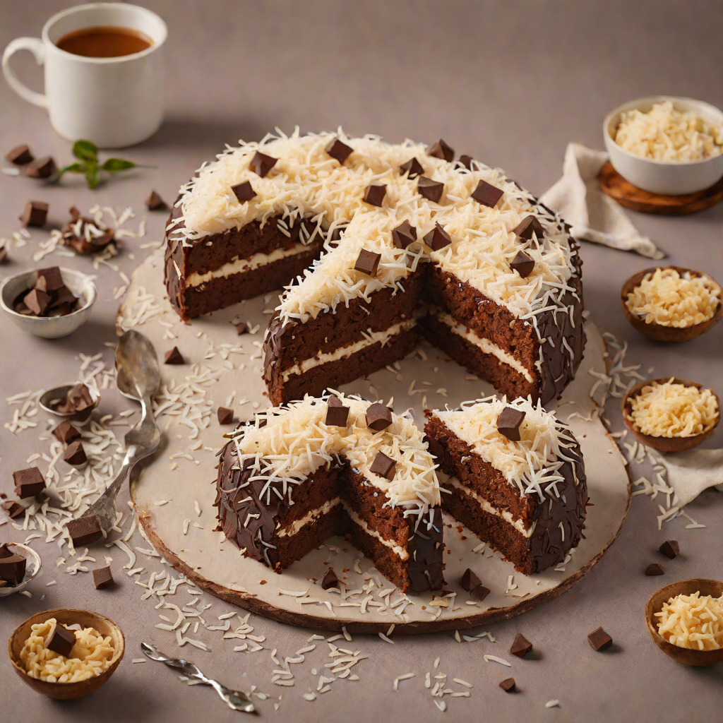 Lamington-Inspired Coconut and Chocolate Sponge Cake