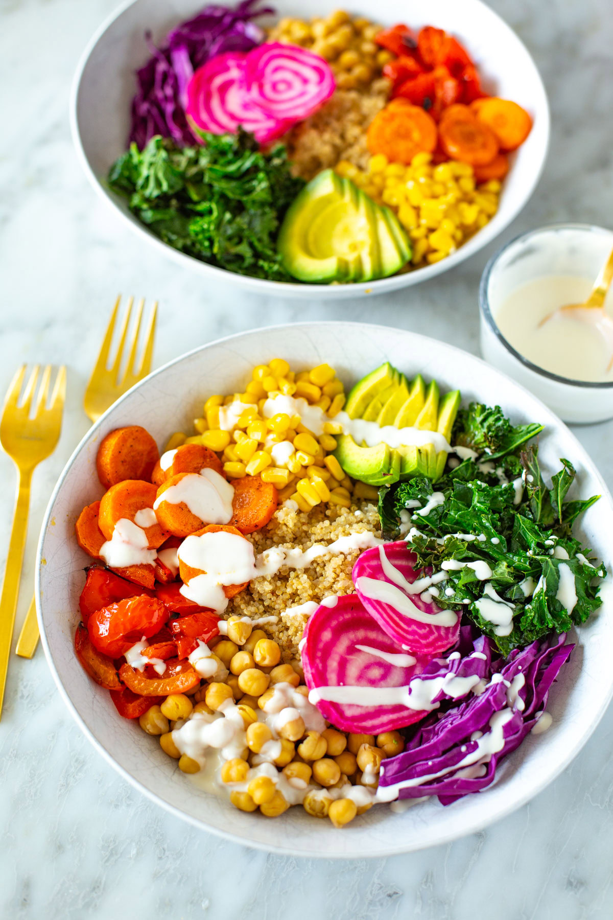 Rainbow Veggie Taco Bowls with Hidden Carrot Mash