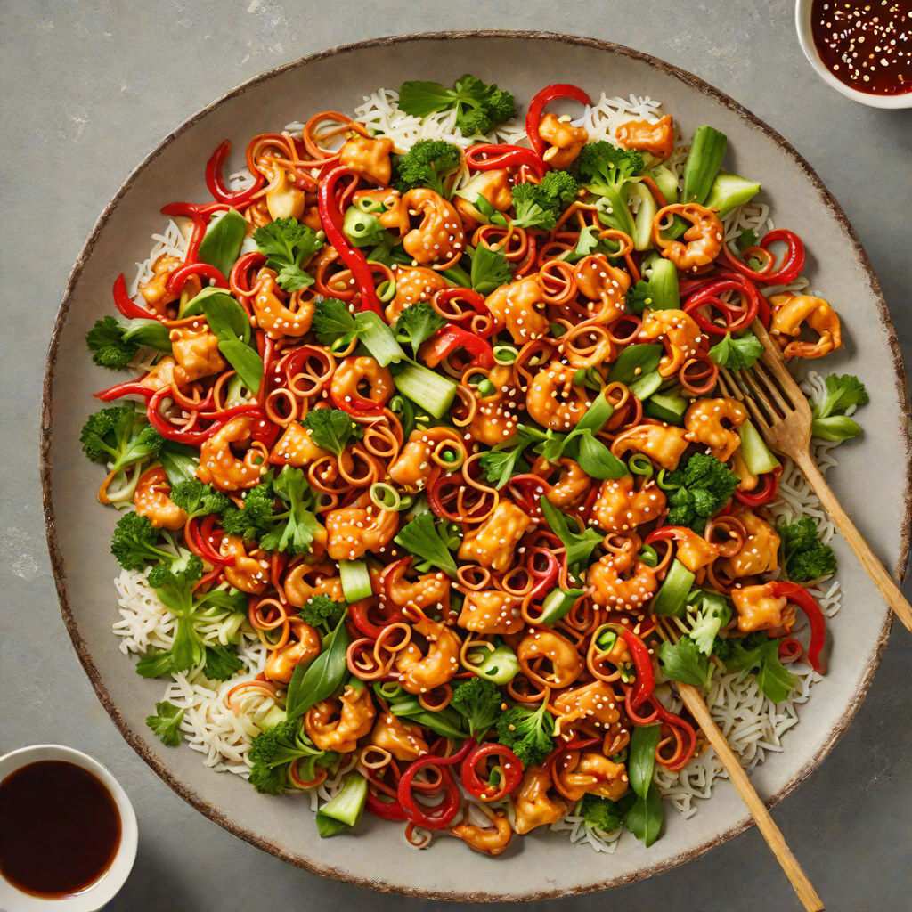 Spicy Gochujang Squid Stir-Fry with Vegetables