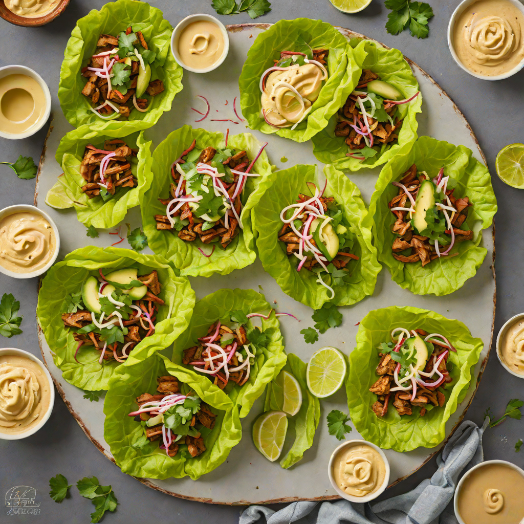 Keto Carnitas Lettuce Wraps with Chipotle Lime Aioli