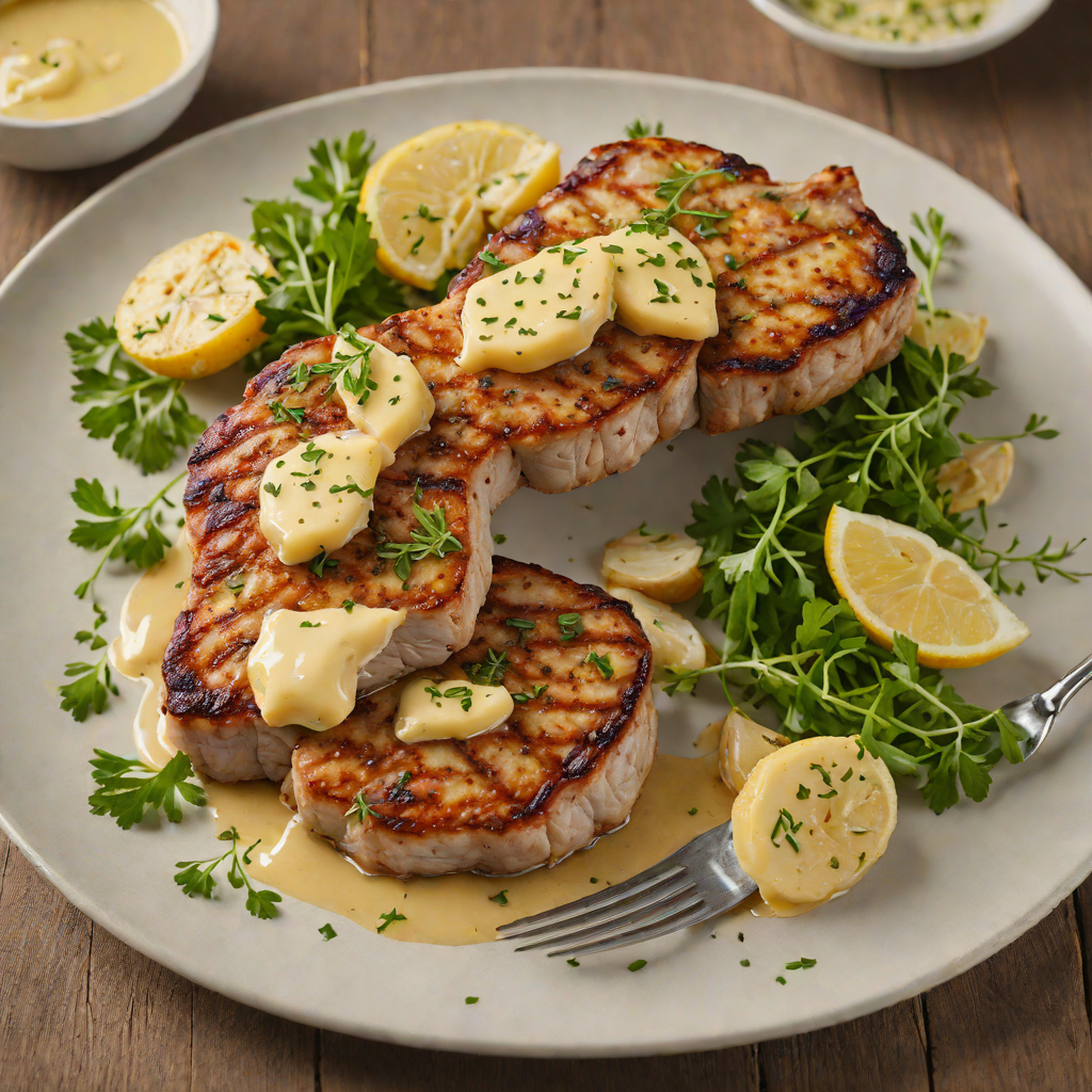 Pan-Fried Pork Chops with Garlic and Herb Butter
