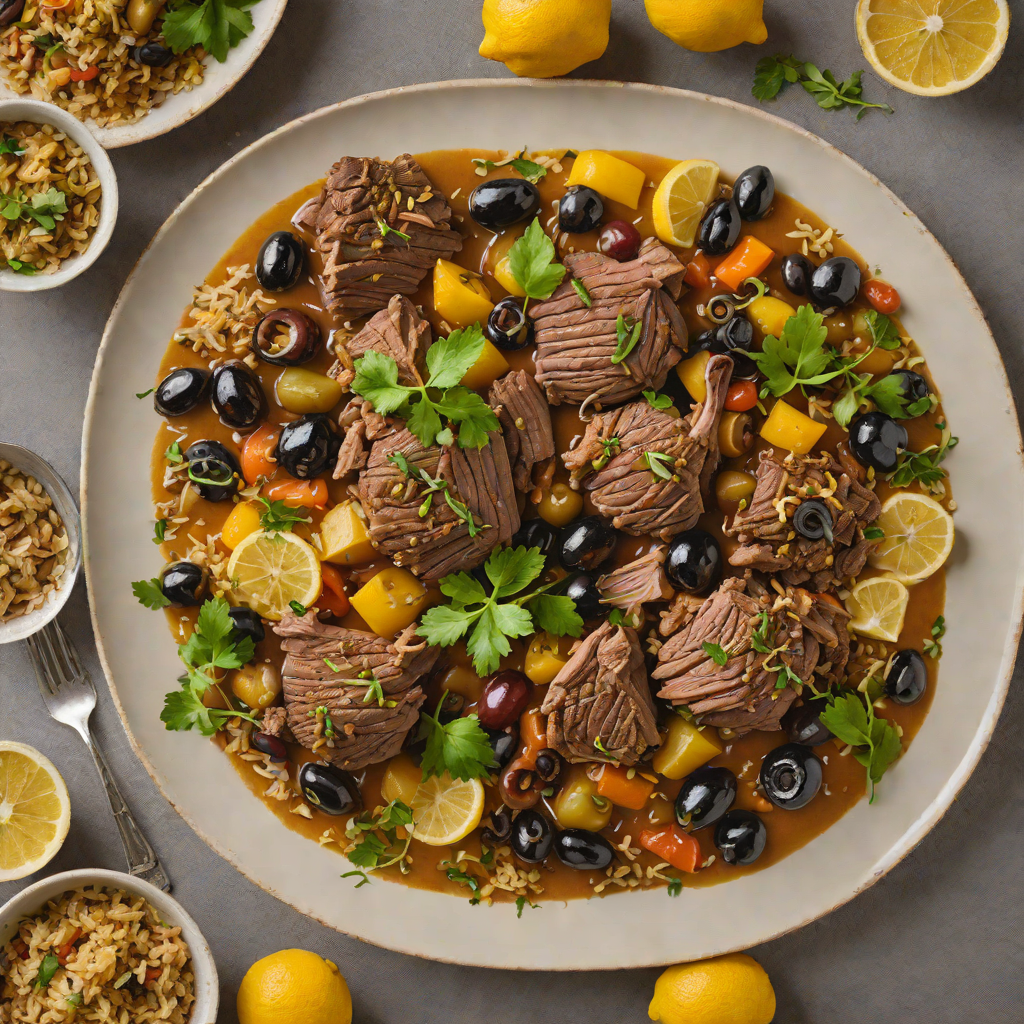 Slow-Cooked Moroccan Lamb with Preserved Lemon and Olives