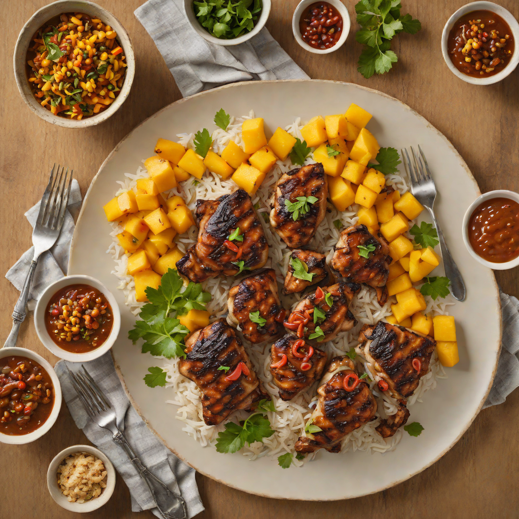 Caribbean-Style Jerk Chicken with Mango Chutney