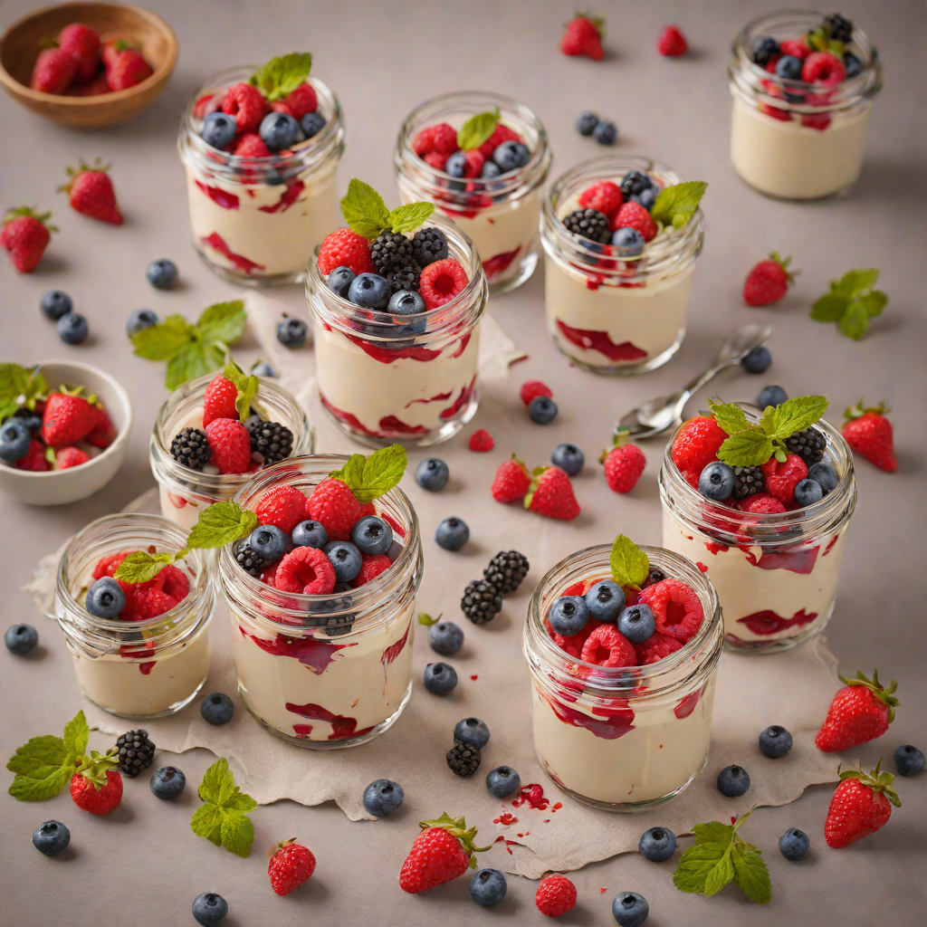 No-Bake Summer Berry Cheesecake Jars