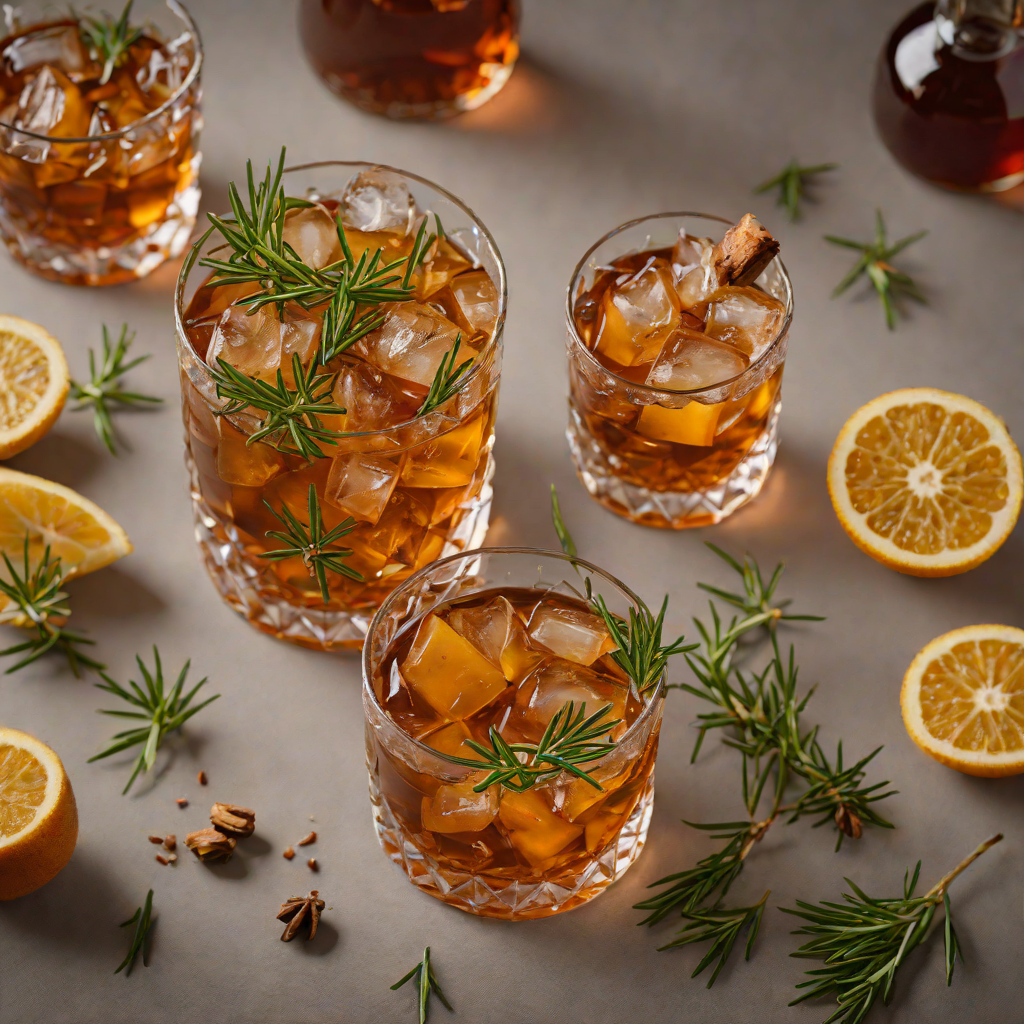 Maple-Rosemary Bourbon Old Fashioned