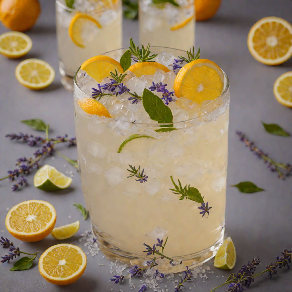 Citrus-Infused Gin Fizz with Lavender Mist