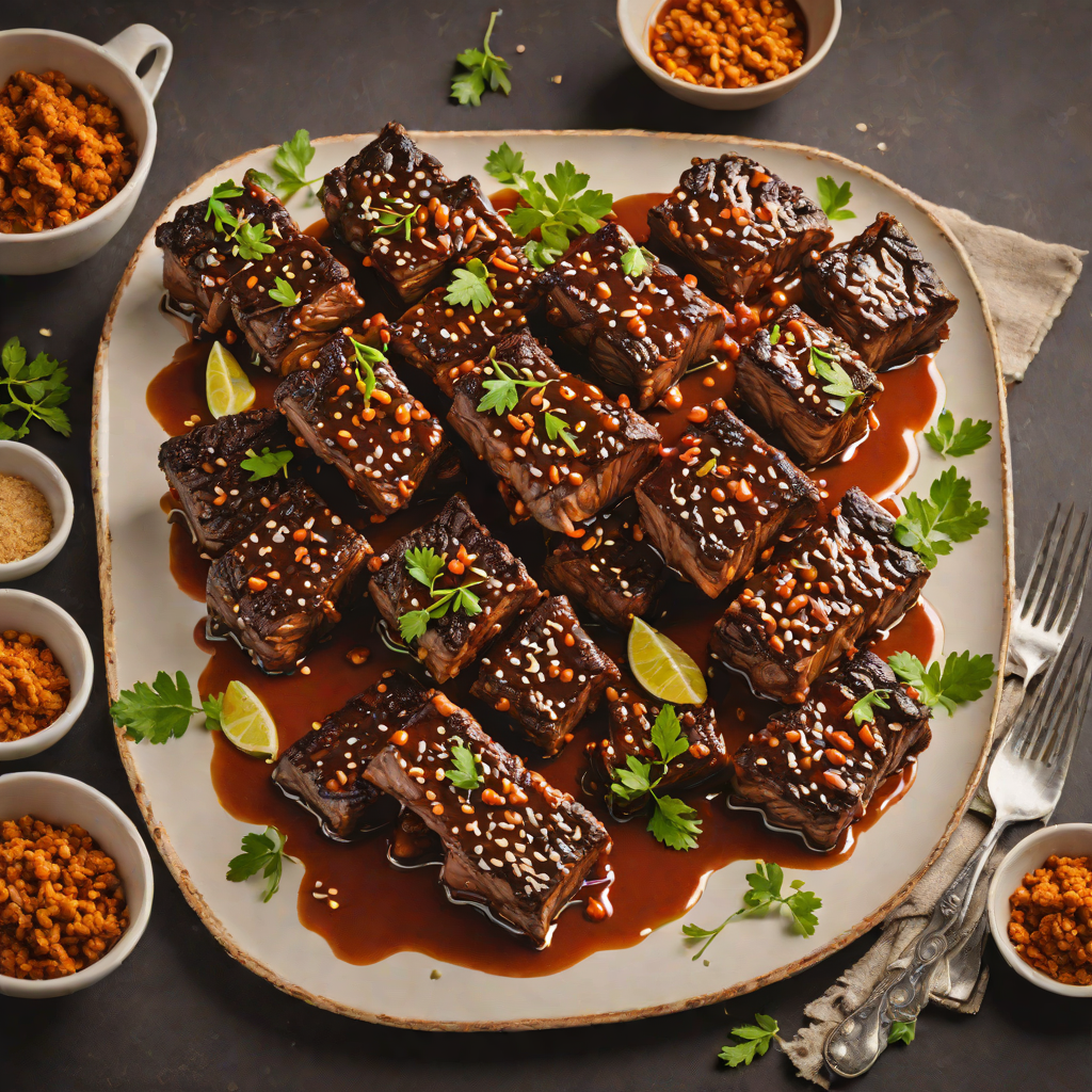 Whiskey-Glazed Beef Short Ribs with Smoked Paprika