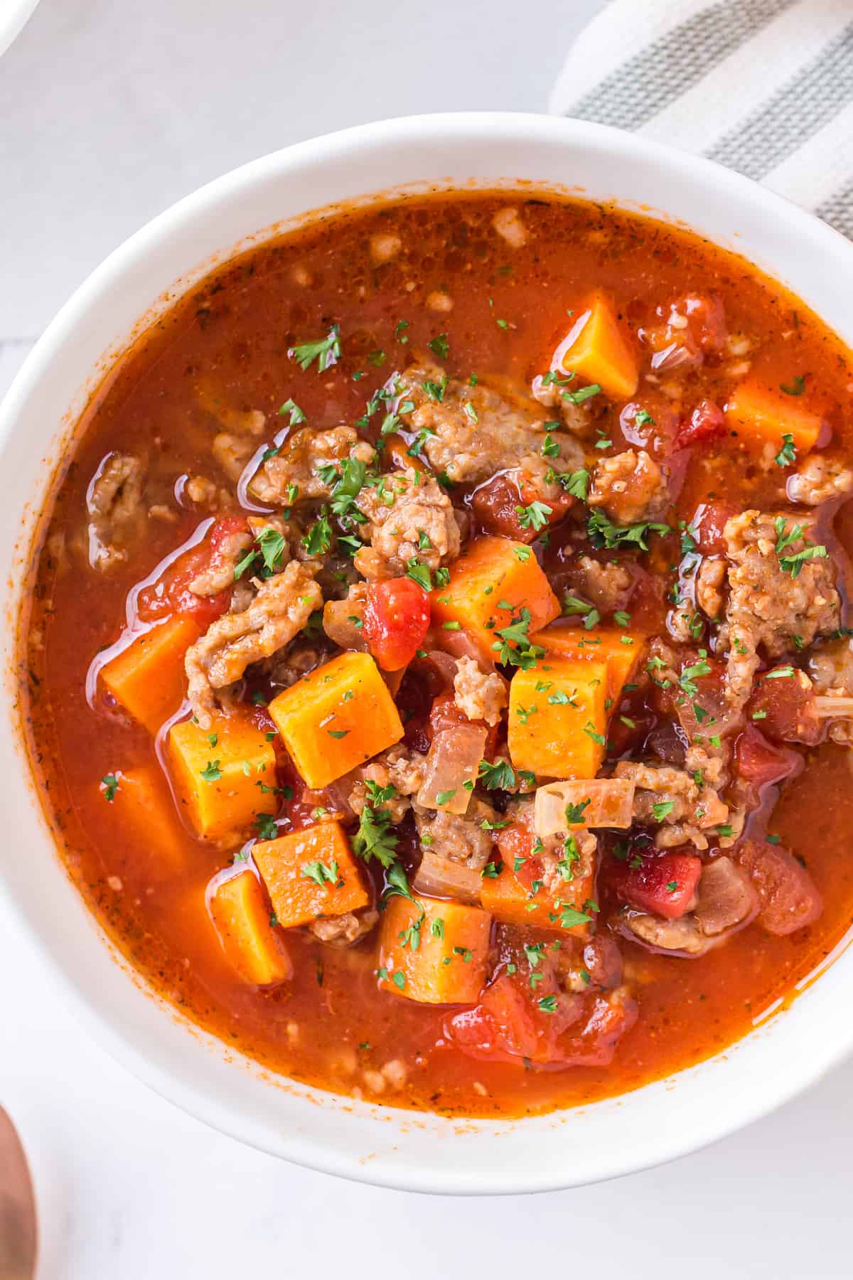 Spicy Tomato and Sweet Potato Chili