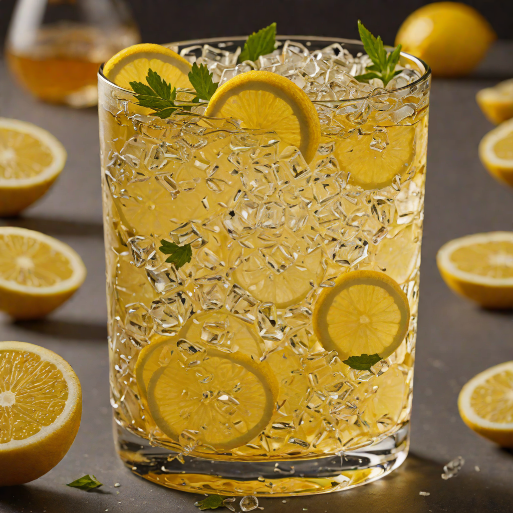 Soda-Infused Scotch Highball with Lemon Zest