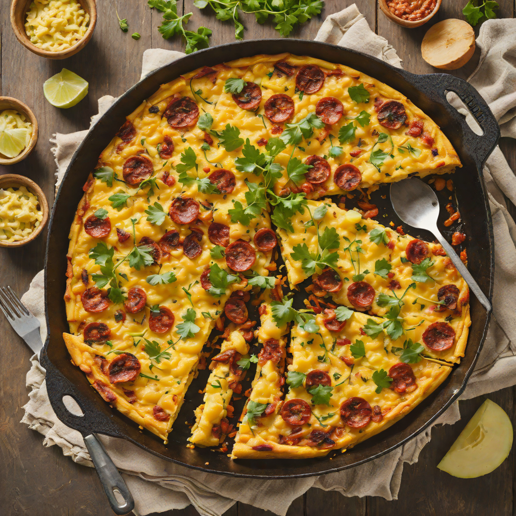 Sautéed Chorizo and Potato Spanish Tortilla