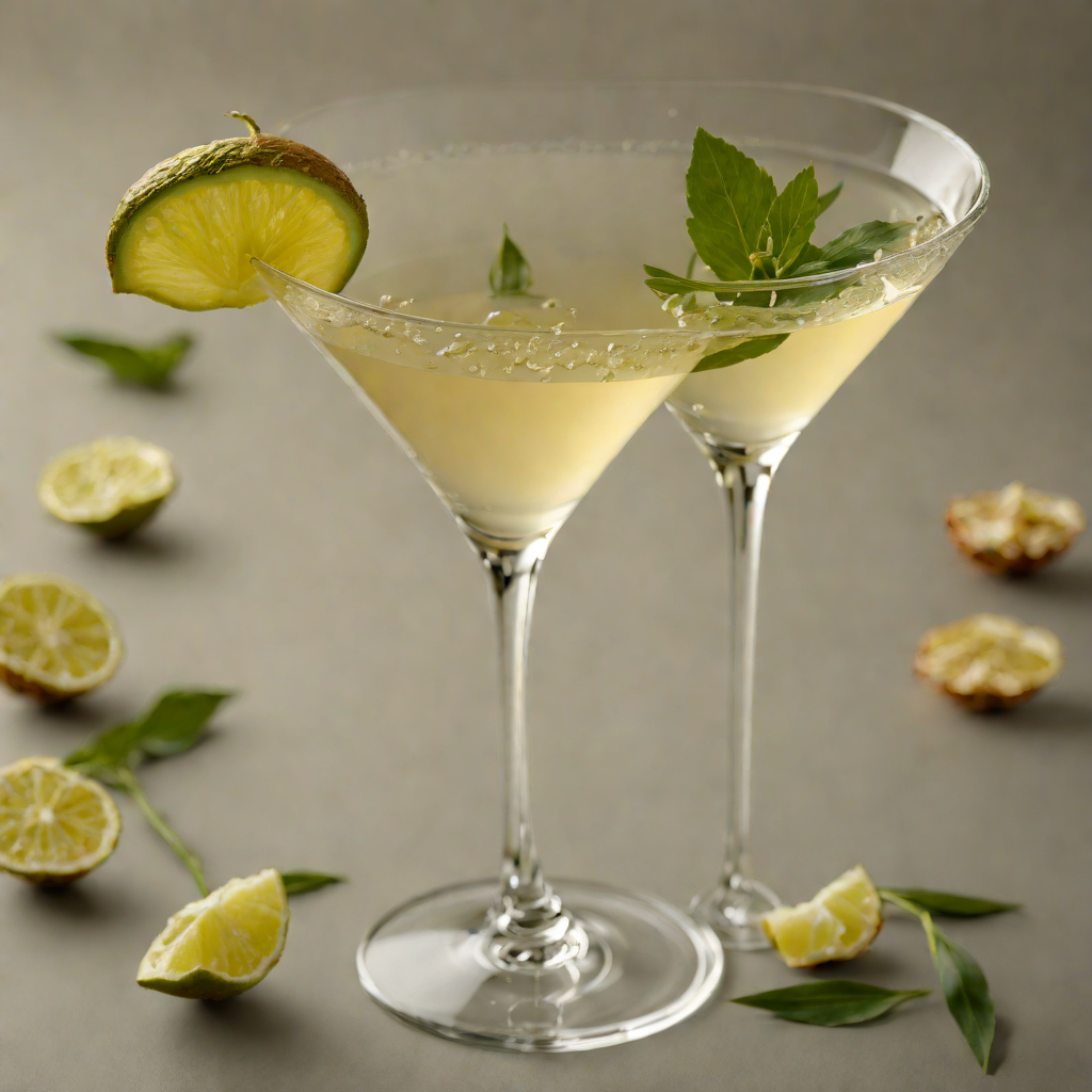 Ginger-Lemongrass Vodka Martini