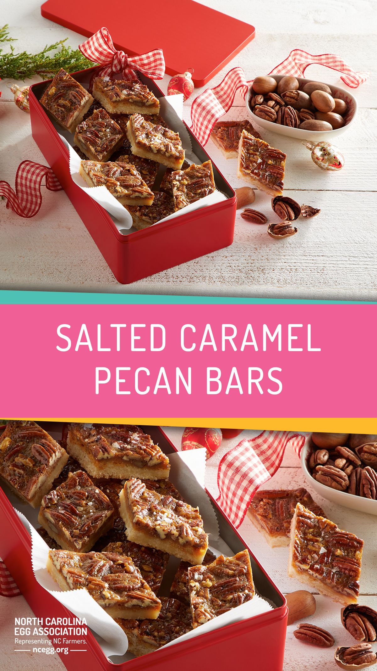 No-Bake Salted Caramel Pecan Bars
