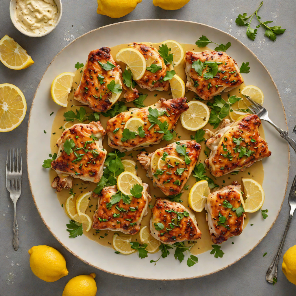 Sautéed Chicken Thighs with Whole30 Lemon-Garlic Sauce