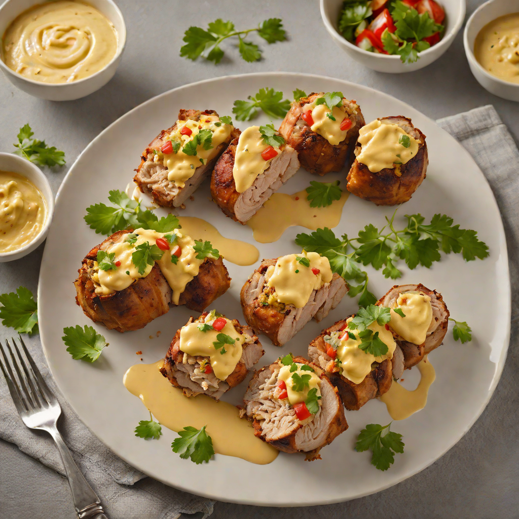 Baked Mofongo-Stuffed Pork Tenderloin with Garlic Aioli