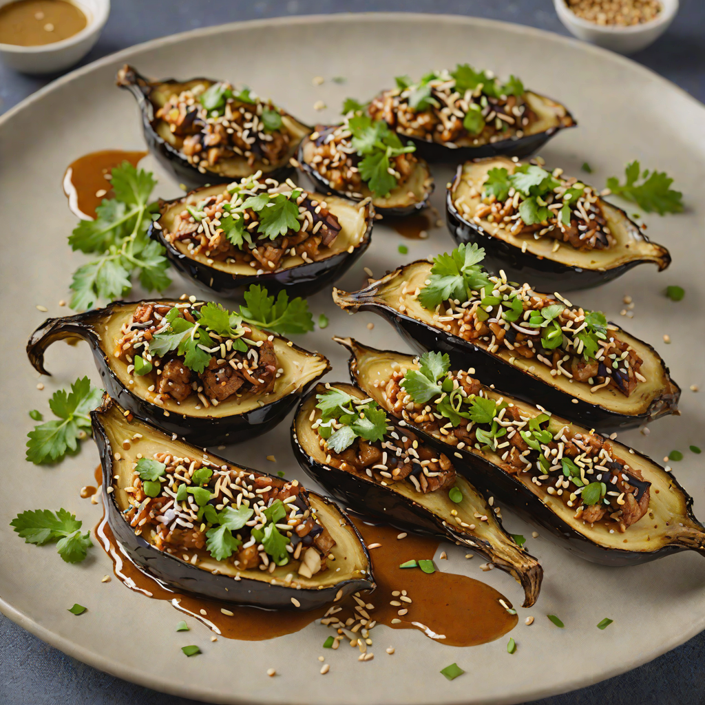 Miso-Roasted Eggplant with Scallion and Sesame Dressing