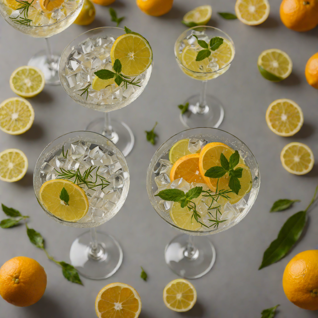 Citrus-Infused Gin and Elderflower Martini