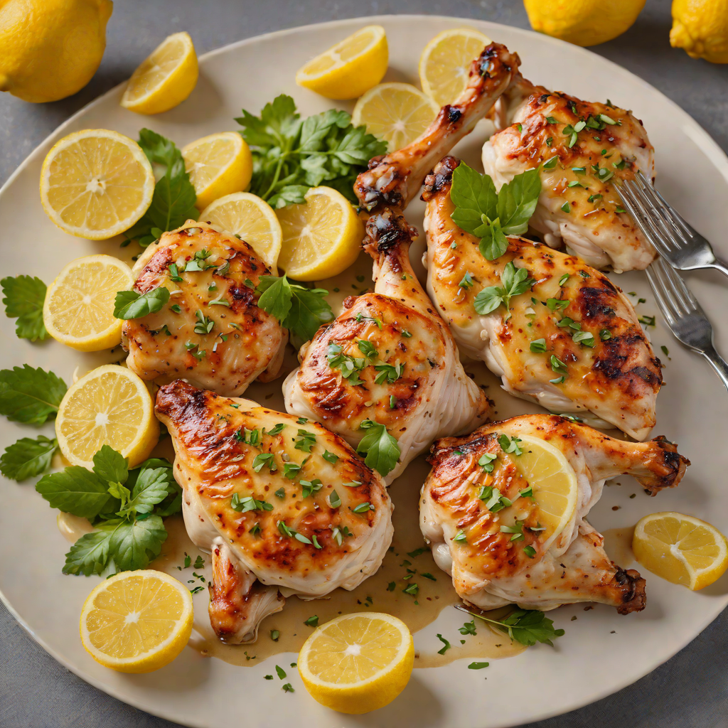 Pan-Seared Chicken with Lemon-Garlic Touchscreen Glaze