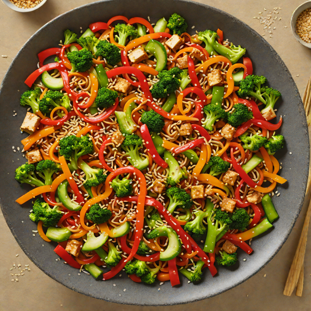 Spiced Touchscreen-Inspired Vegetable Stir Fry with Sesame