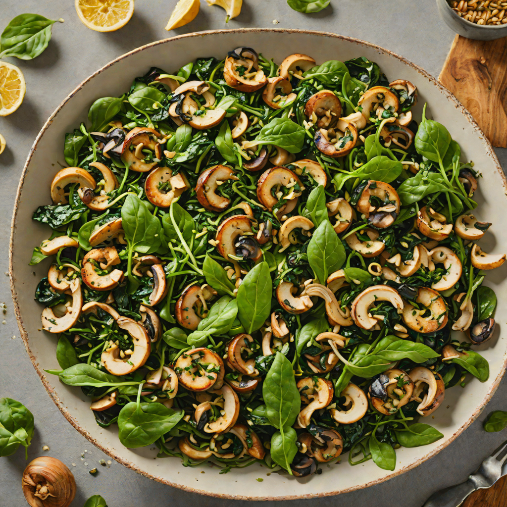 Wicked Spinach and Mushroom Sauté with Garlic Butter