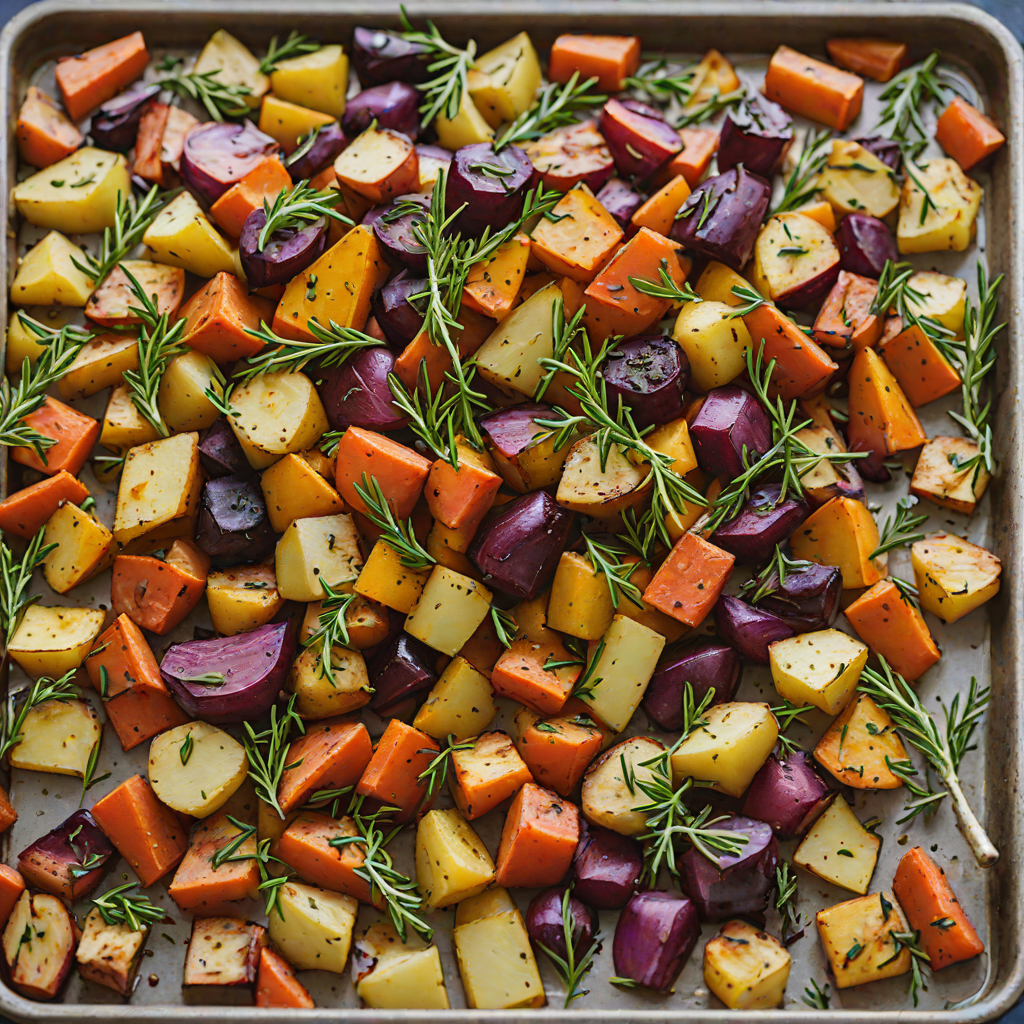 Oven-Roasted Root Vegetables with Rosemary and Thyme