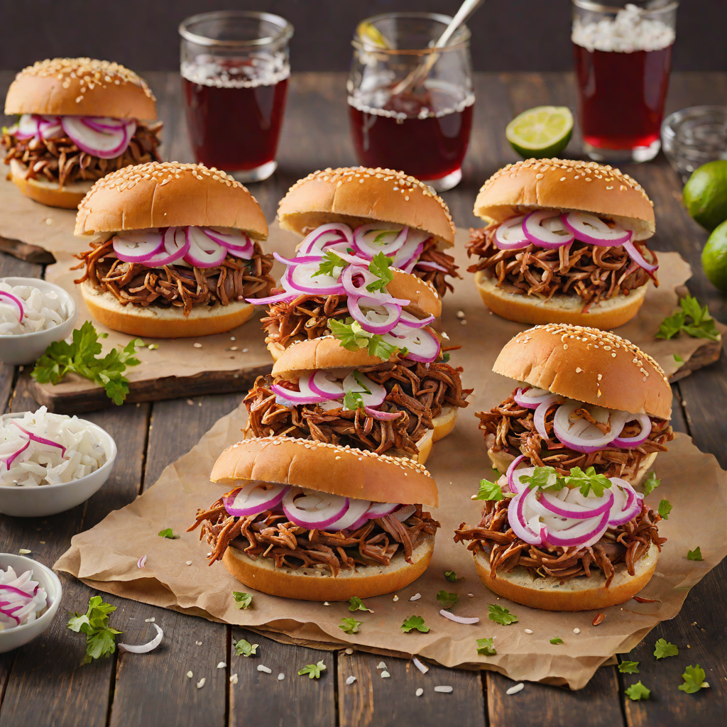 Grilled Tennessee BBQ Pulled Pork Sandwiches with Pickled Onions