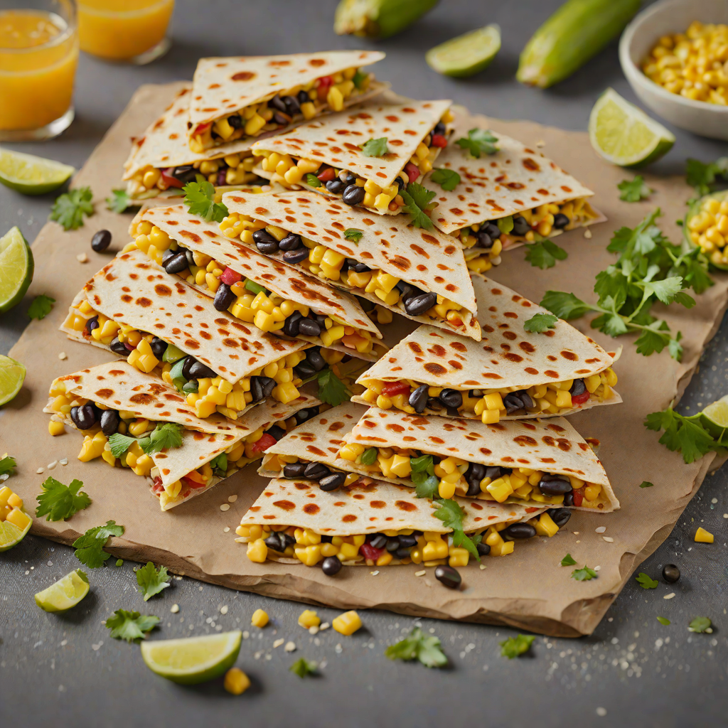 PrimaryGames-Inspired Sweet Corn and Black Bean Quesadillas