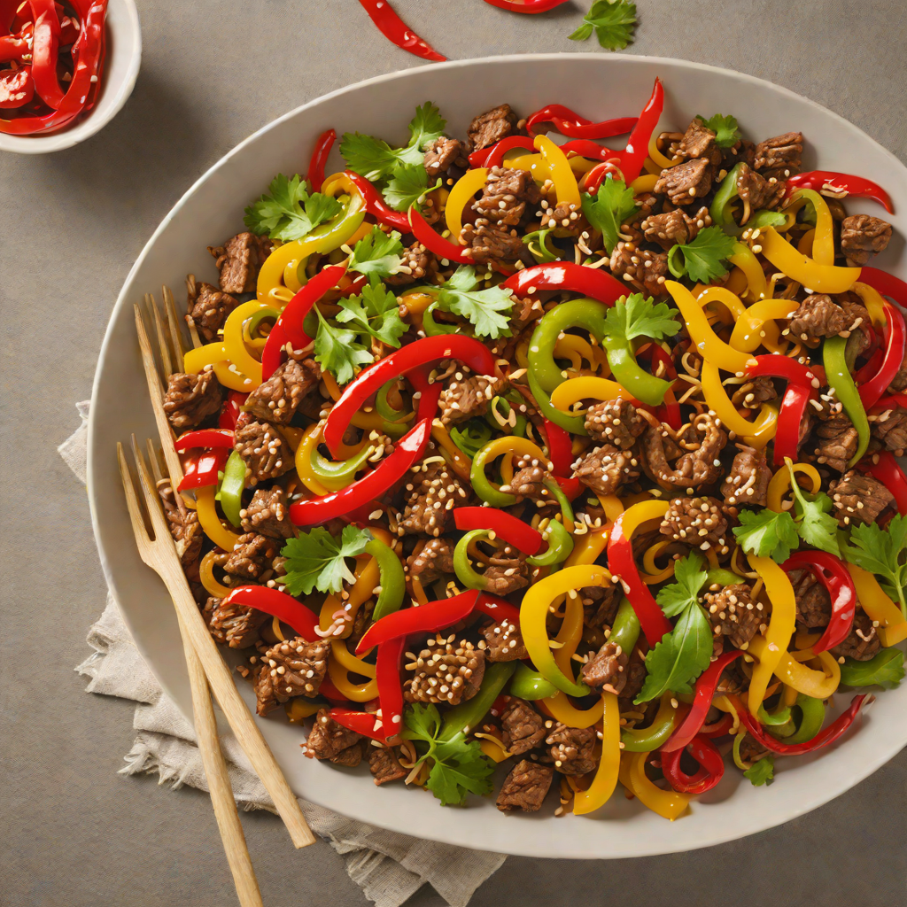 Fan Energy-Inspired Spicy Beef and Pepper Stir Fry