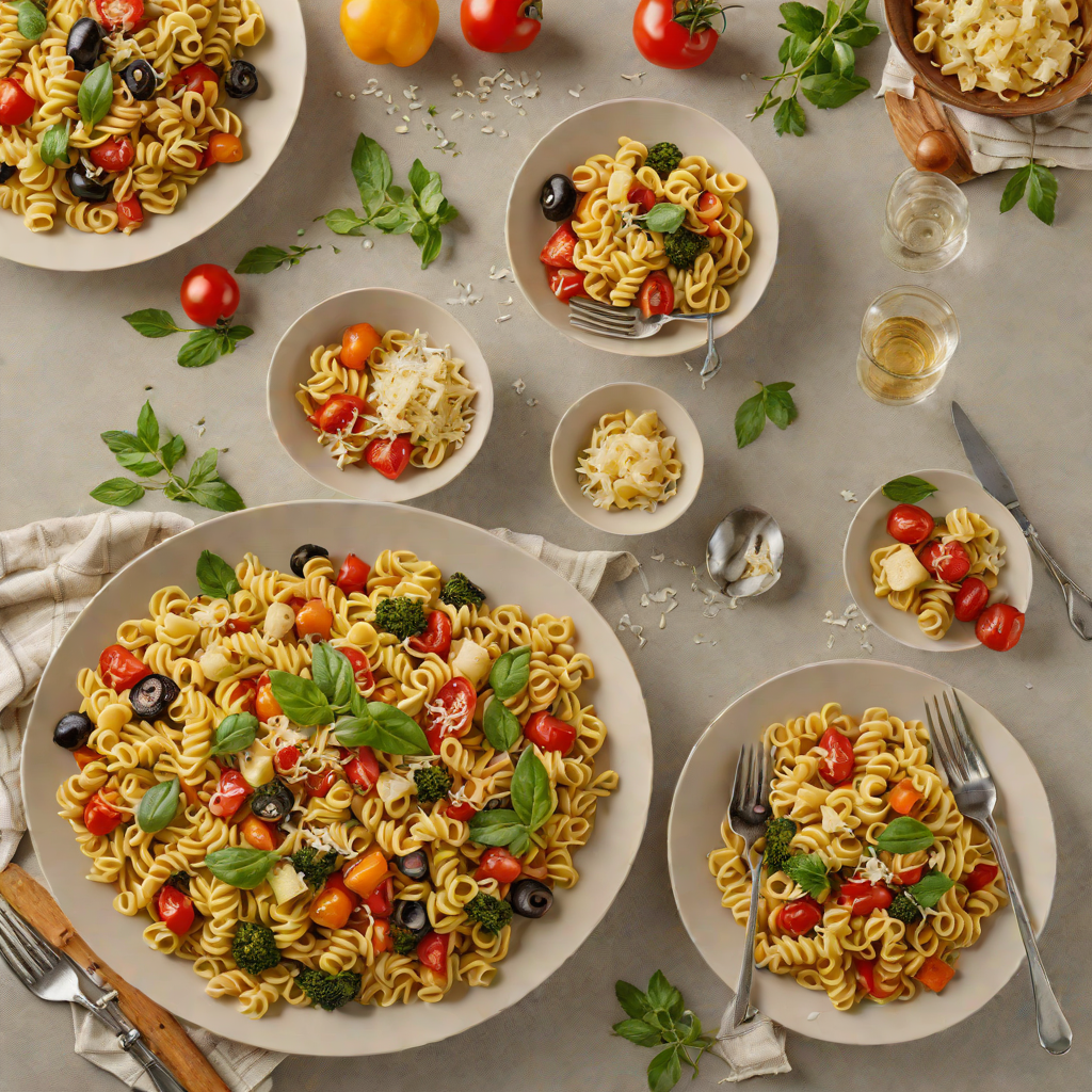 Italian Herb-Roasted Vegetable Pasta with Parmesan