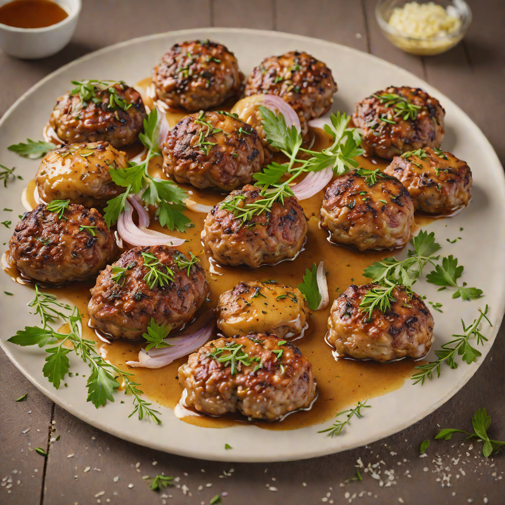 Pan-Fried Beef Rissoles with Onion and Herbs