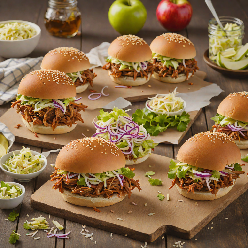 Applewood-Smoked Pulled Pork Sliders with Tangy Coleslaw