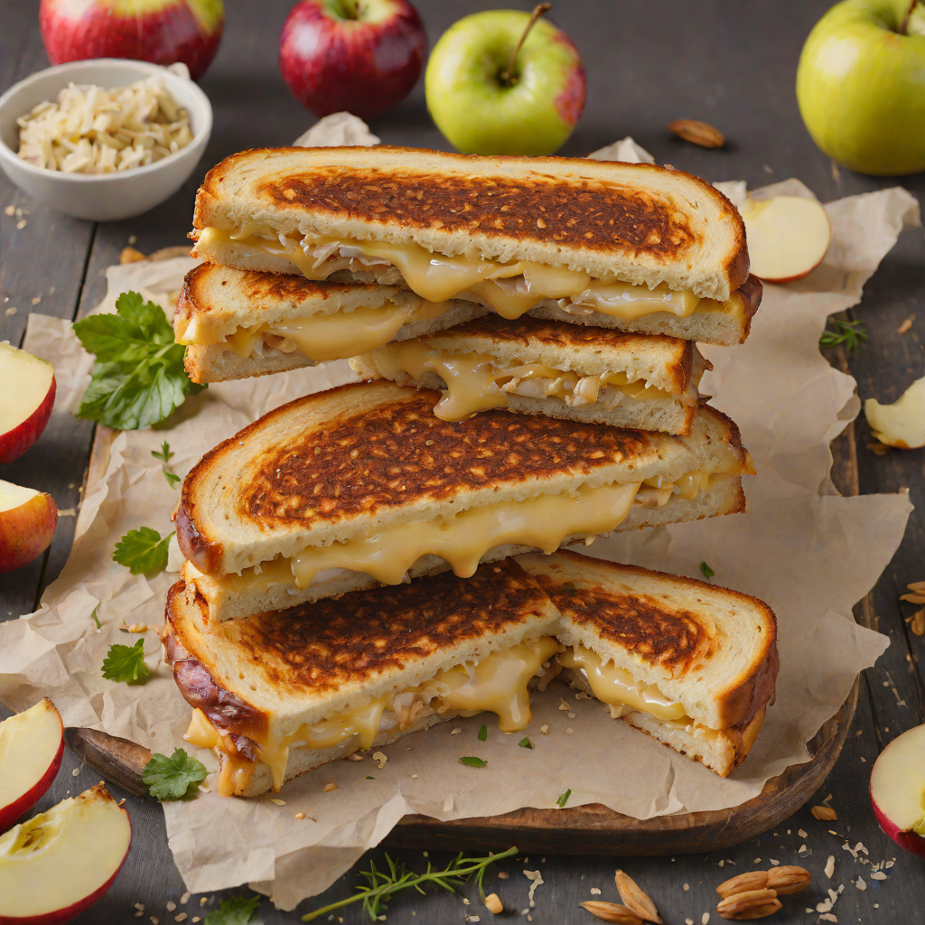 Apple and Gouda Grilled Cheese with Caramelized Onion
