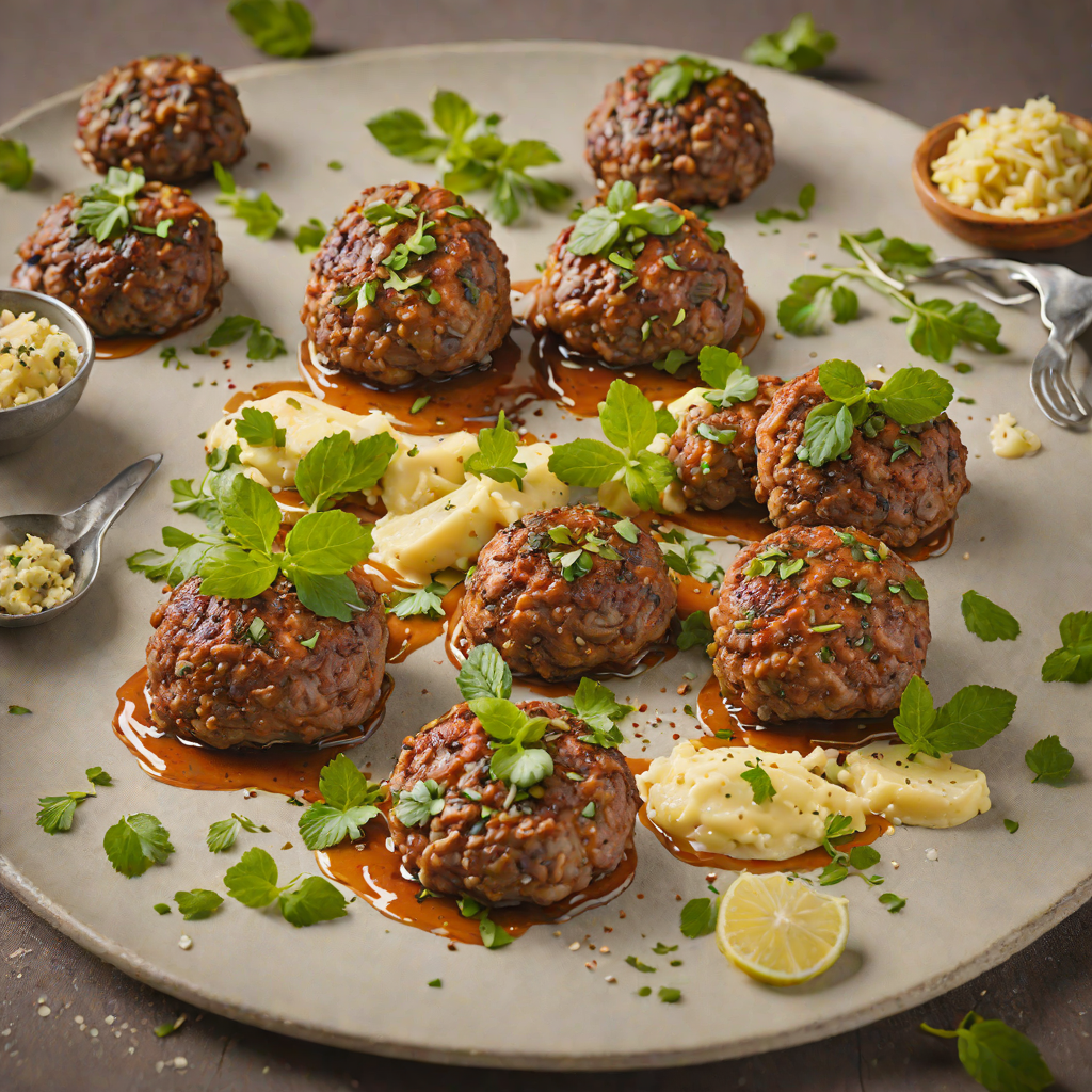 Pan-Fried Lamb Rissoles with Mint and Worcestershire