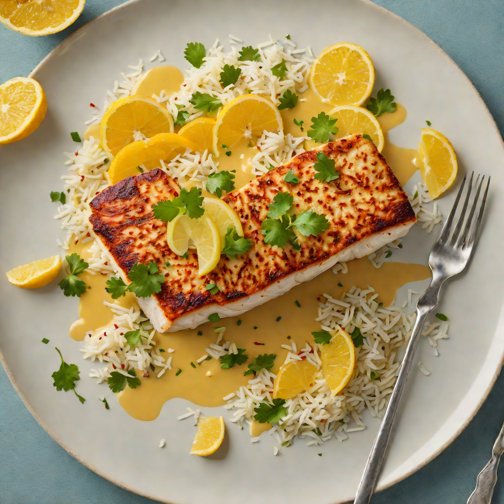 Seared Mahi-Mahi with Citrus and Coconut Sauce