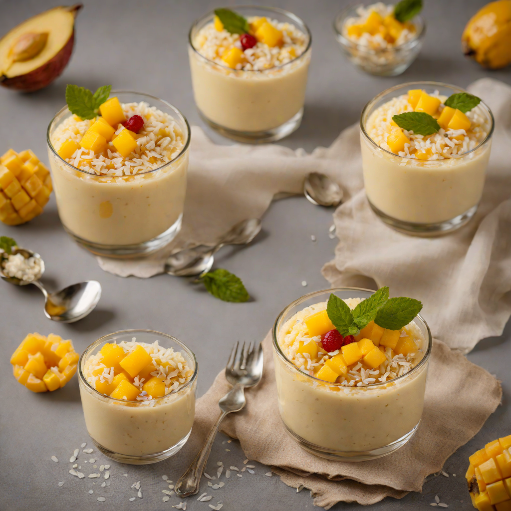 No-Bake Chilled Mango Coconut Tapioca Pudding