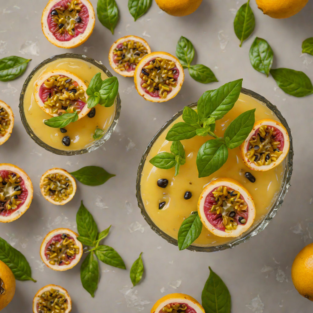 Tropical Passionfruit and Basil Smash