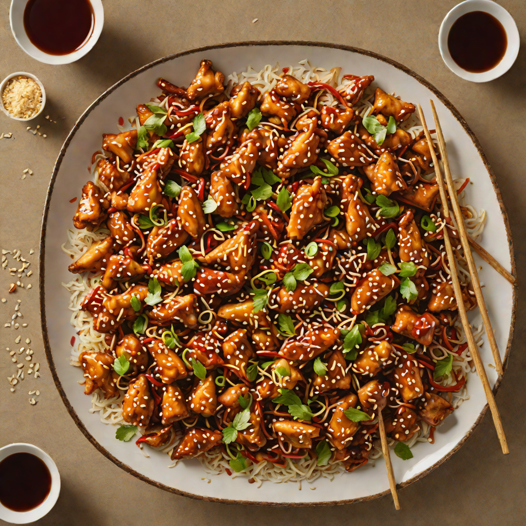 Stir-Fried Szechuan Chicken with Toasted Sesame and Chili Oil