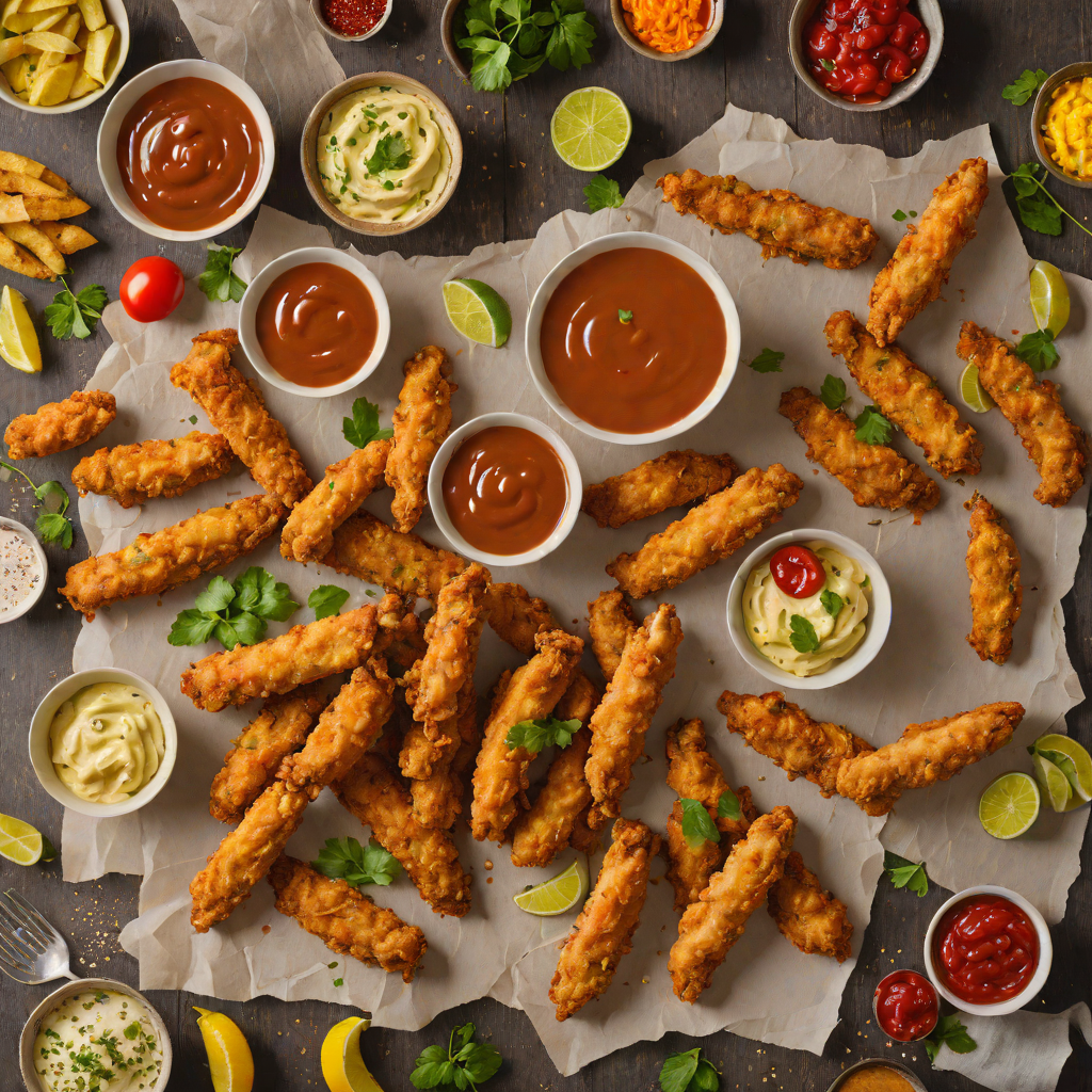 Sheet Pan Cajun-Spiced Chicken Fingers with Tangy Dipping Sauce