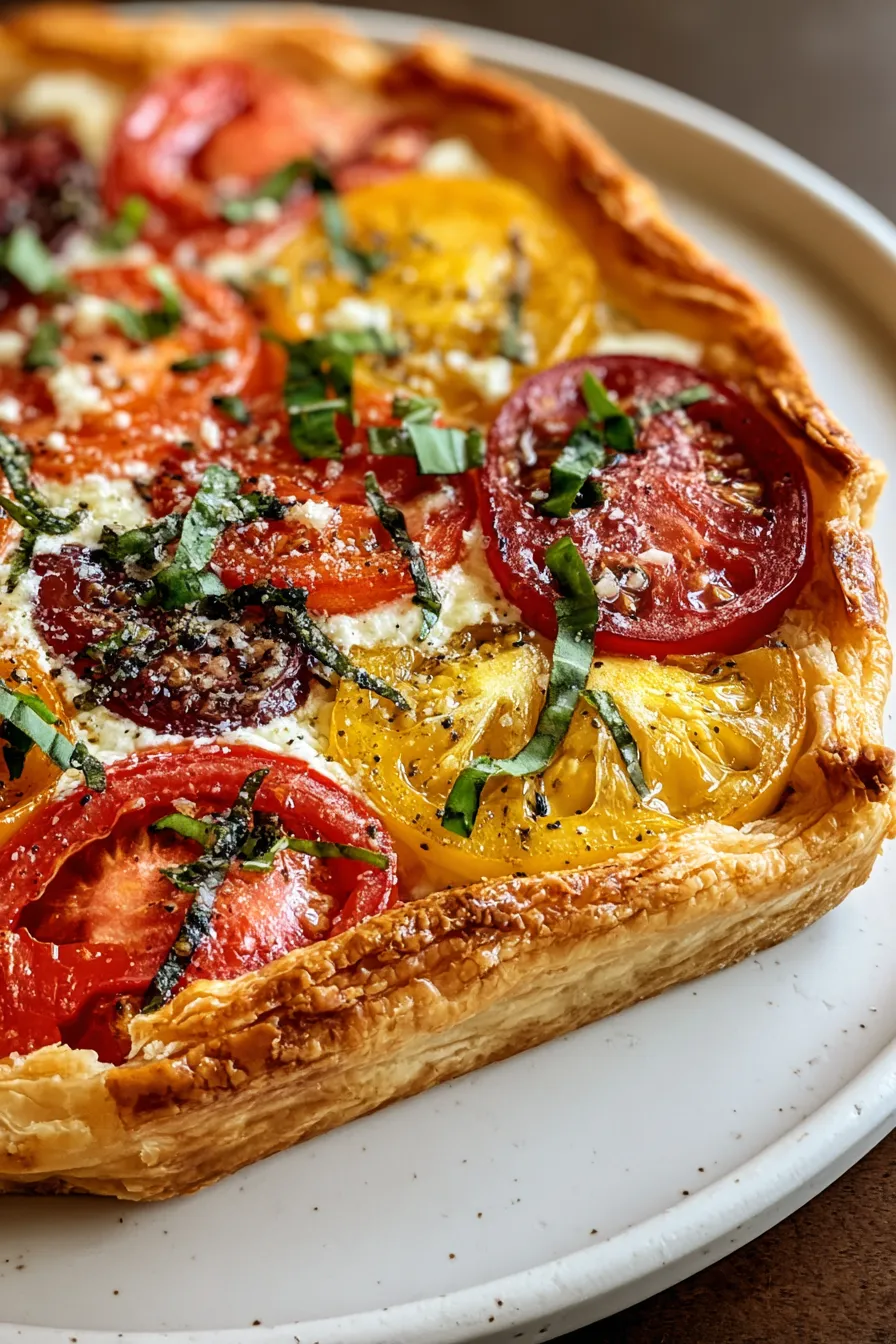 Garden-Fresh Heirloom Tomato Tart with Rosemary