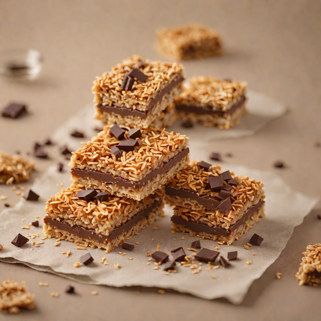 Layered Weet-Bix Slice with Chocolate and Coconut