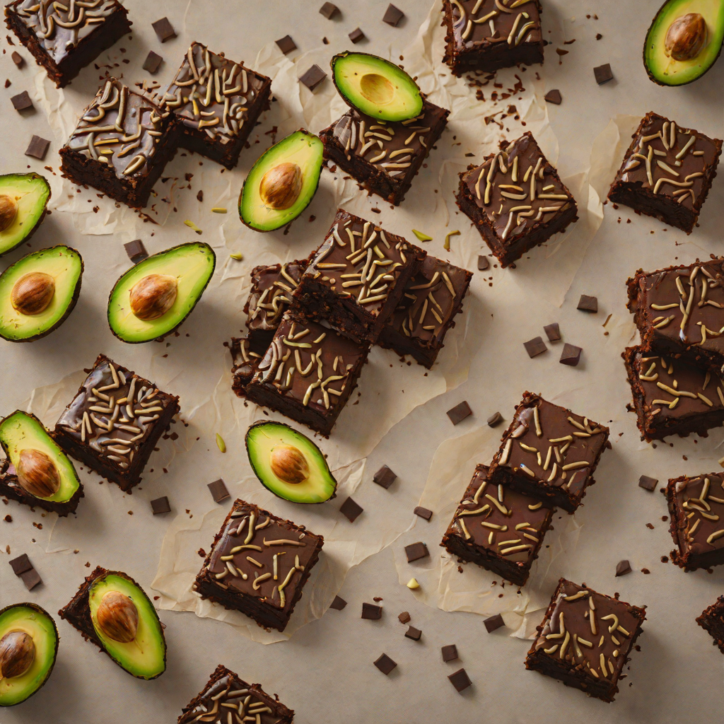 Fudgy Dark Chocolate Avocado Brownies