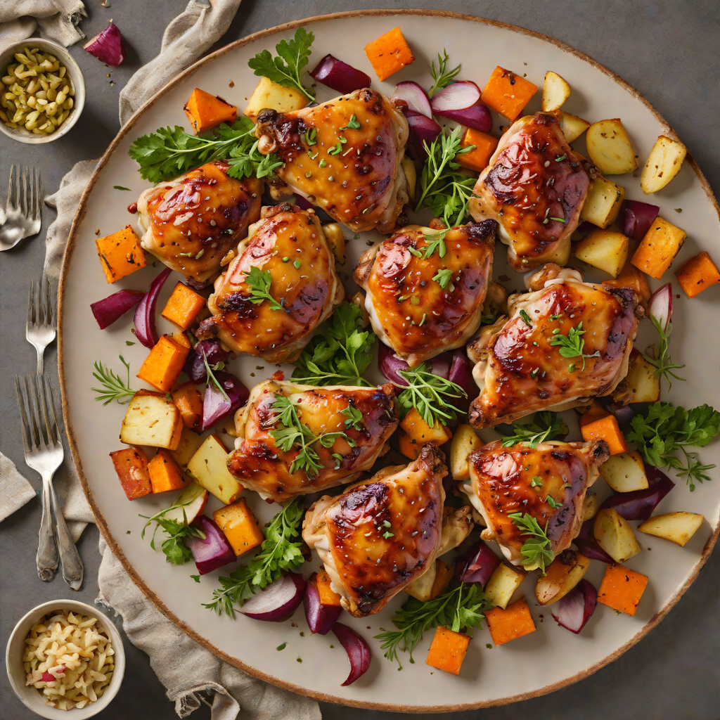 Maple-Glazed Roasted Chicken Thighs with Root Vegetables