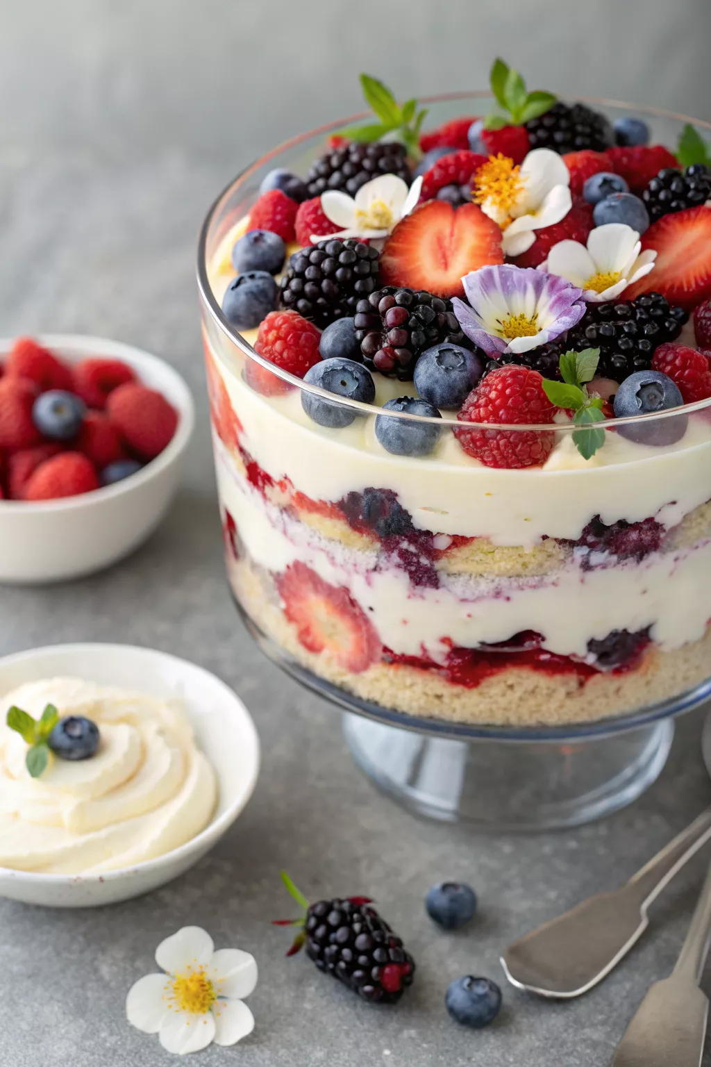 No-Bake Summer Berry Mascarpone Trifle