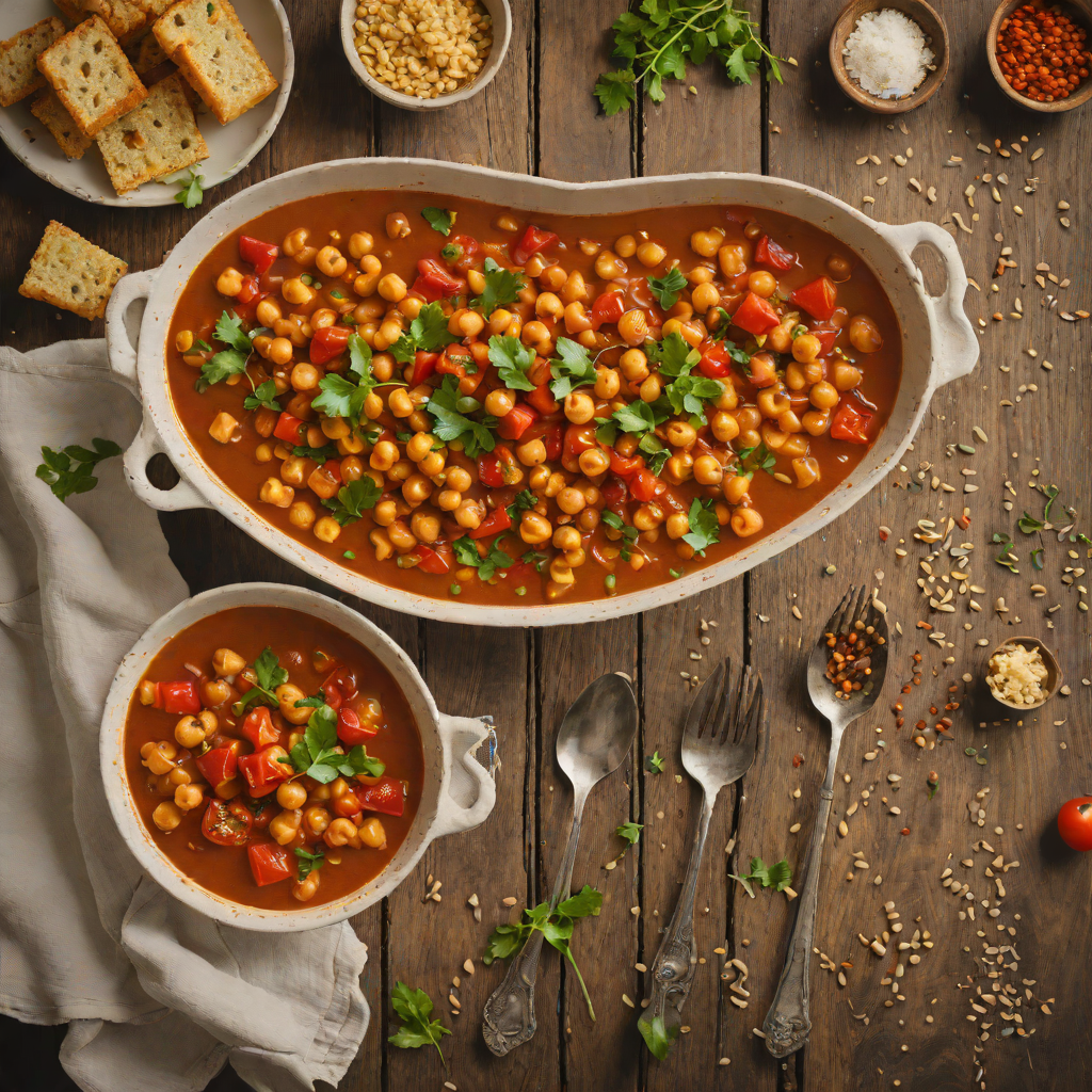 Garlic-Infused Chickpea and Tomato Stew with Smoked Paprika