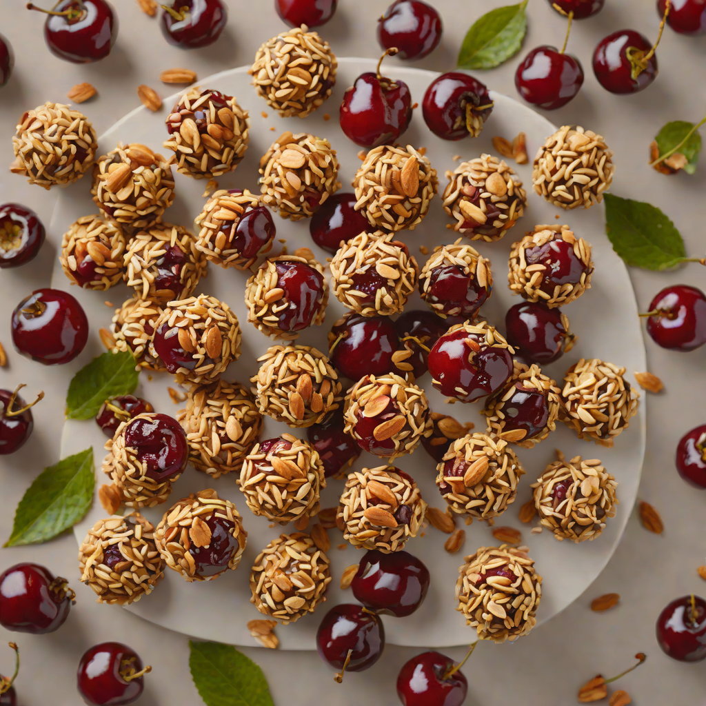 No-Bake Michigan Cherry Almond Energy Bites